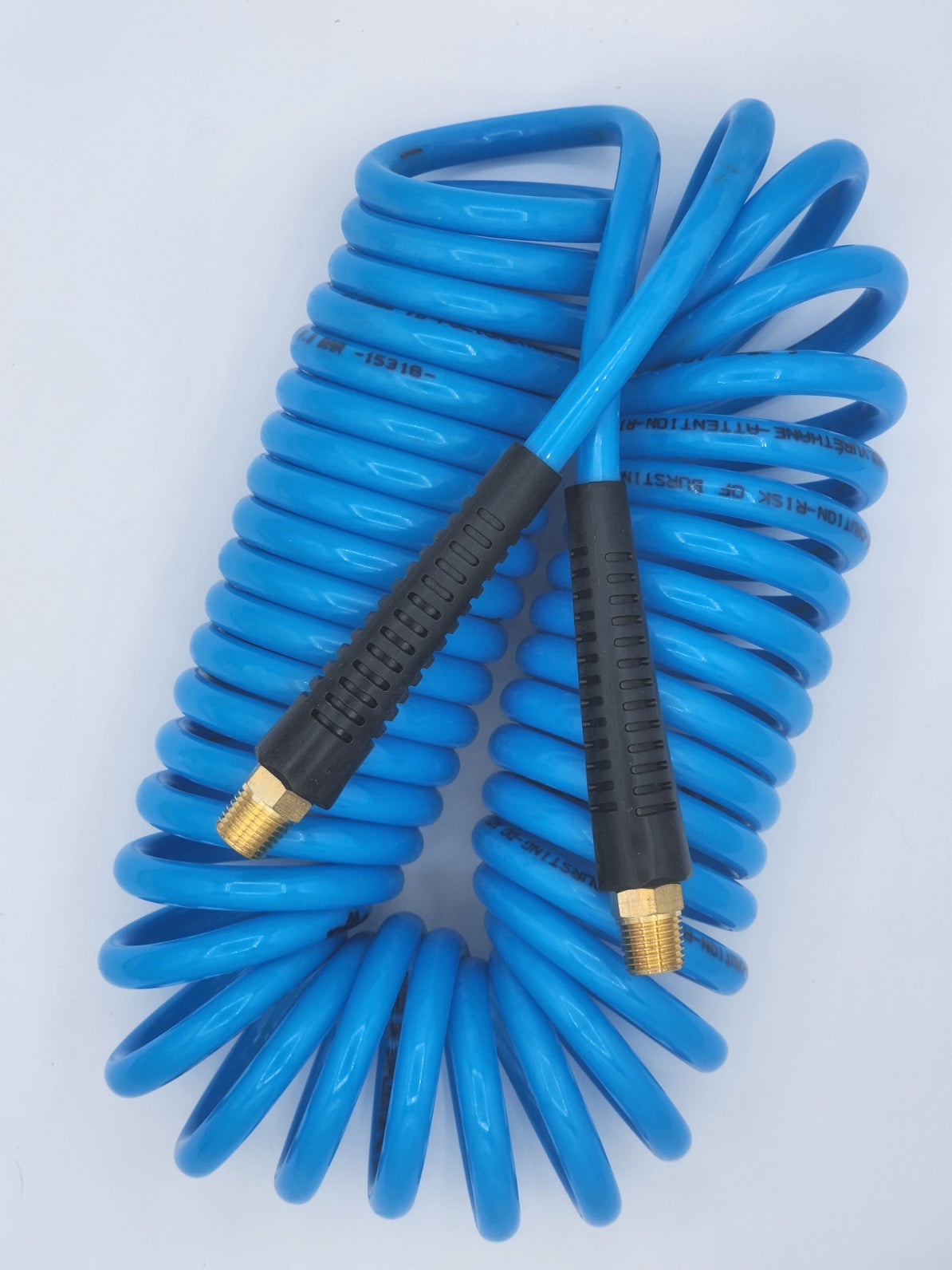 Tru-Flate 25 ft Recoil Air Hose: 1/4 inch Diameter (7.6mx6.4mm), 120 PSI