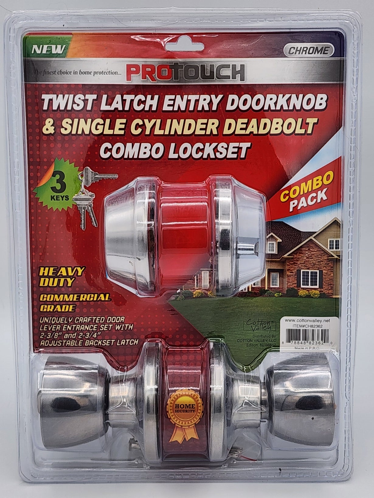Twist latch entry doorknob
Single cylinder deadbolt
Combo lockset
Protouch brand
Door security
Keyed entry lock
Residential door hardware
Durable construction
Home safety
Easy installation