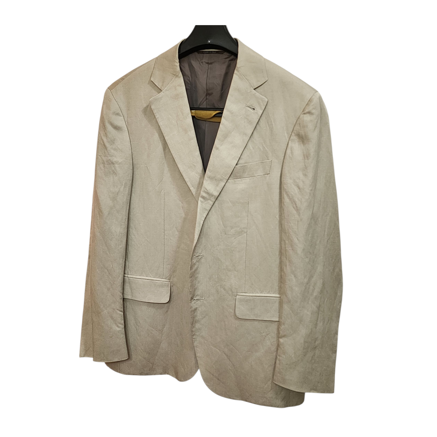 Canali Kei Tan Linen-Silk Blazer – Size IT 50 / US 40 – New, Floor Sample