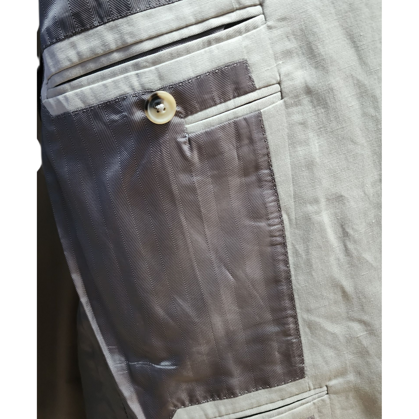 Canali Kei Tan Linen-Silk Blazer – Size IT 50 / US 40 – New, Floor Sample