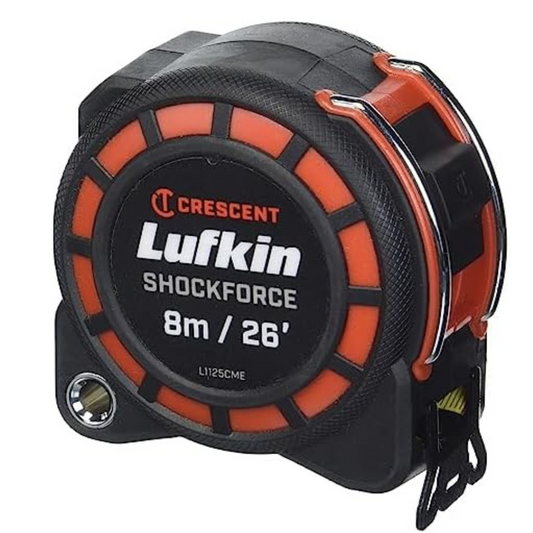 Crescent Lufkin Tape measure 26'x 1-3/16" ShockForce G1