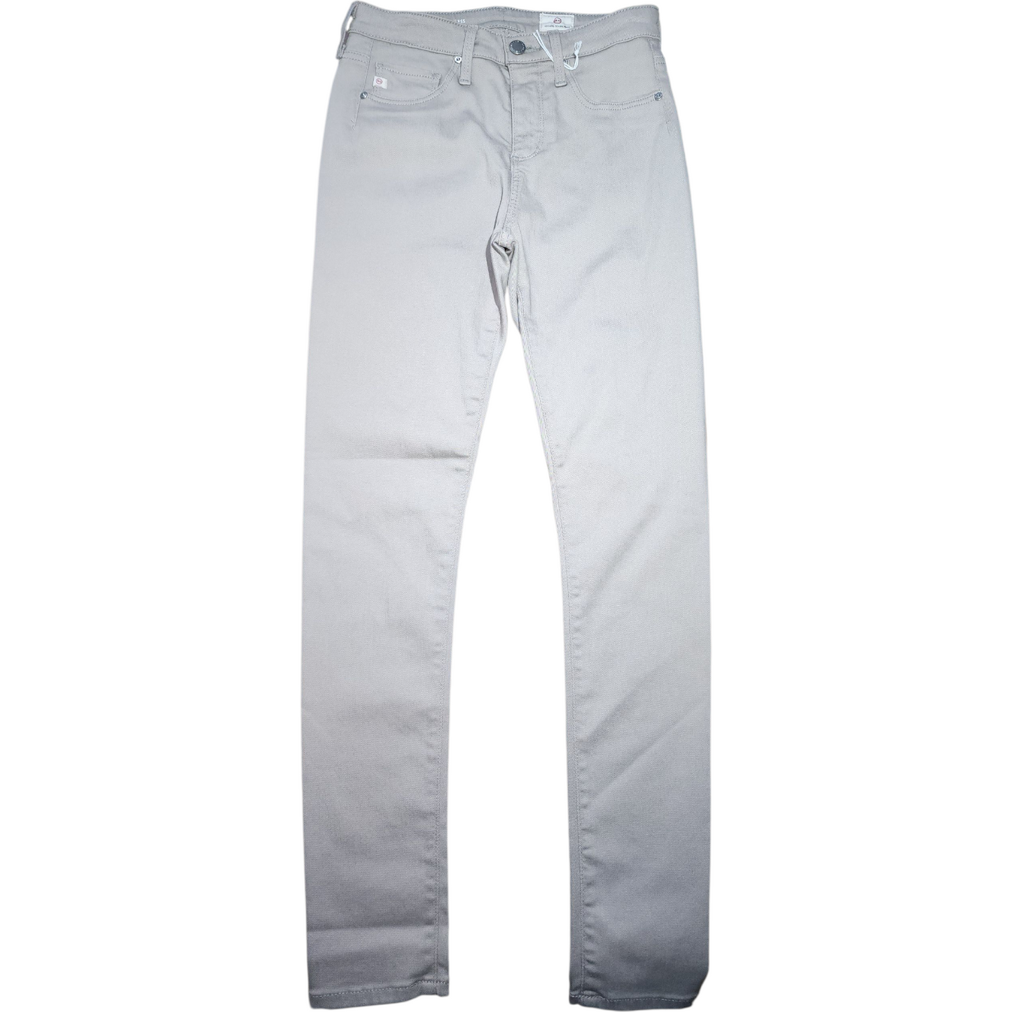 Light gray jeans on a white background