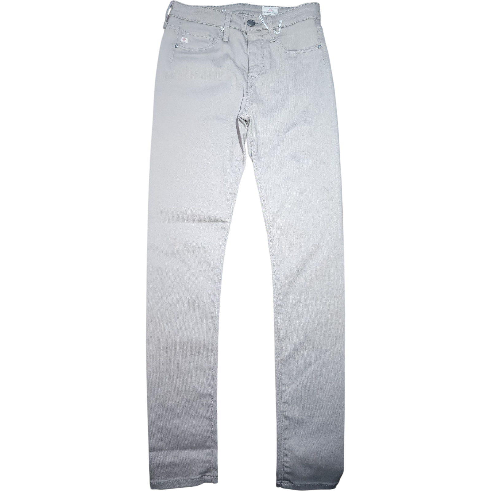 Light gray jeans on a white background