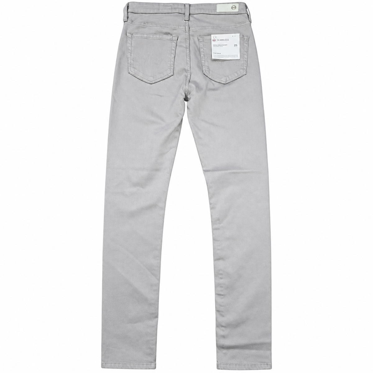 Light gray AG Farrah jeans back view