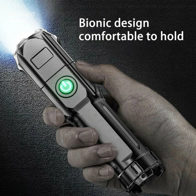 Pocket Flashlight, LED light, USB Charging Telescoping focusing