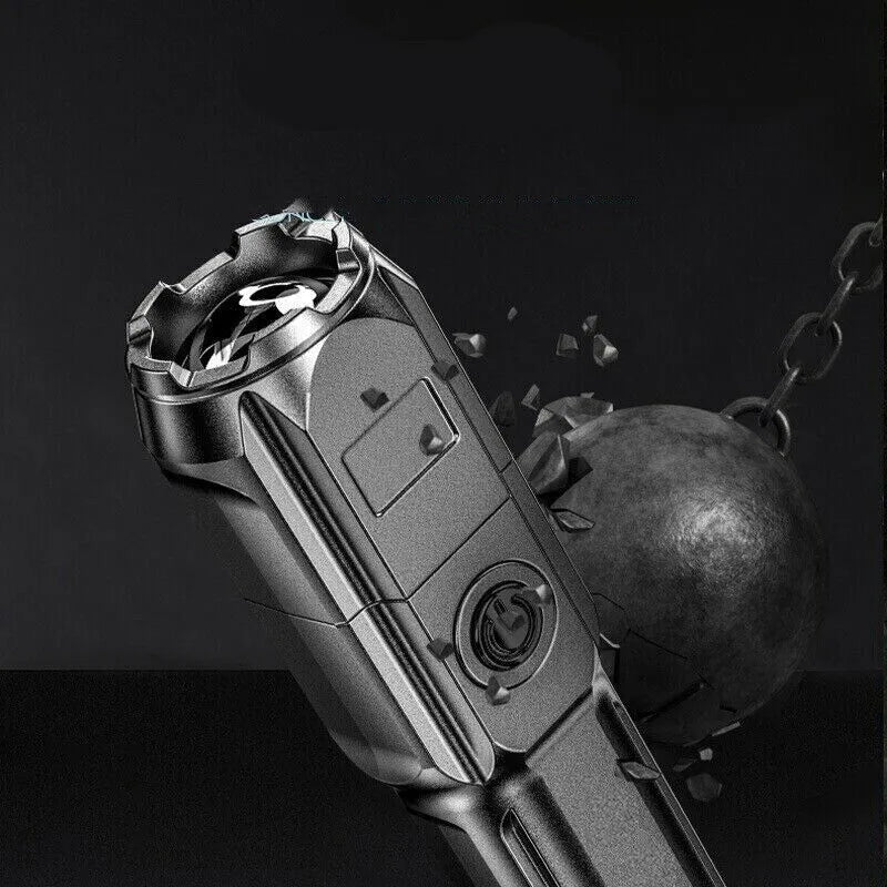 Pocket Flashlight, LED light, USB Charging Telescoping focusing
