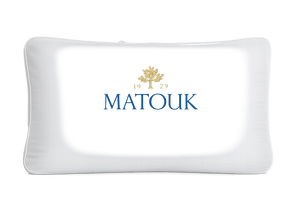 Matouk Valleto Pillow King Size 20"x36" Medium 3-Chamber Cotton Sateen Shell