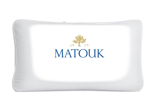 Matouk Valleto Pillow King Size 20"x36" Medium 3-Chamber Cotton Sateen Shell