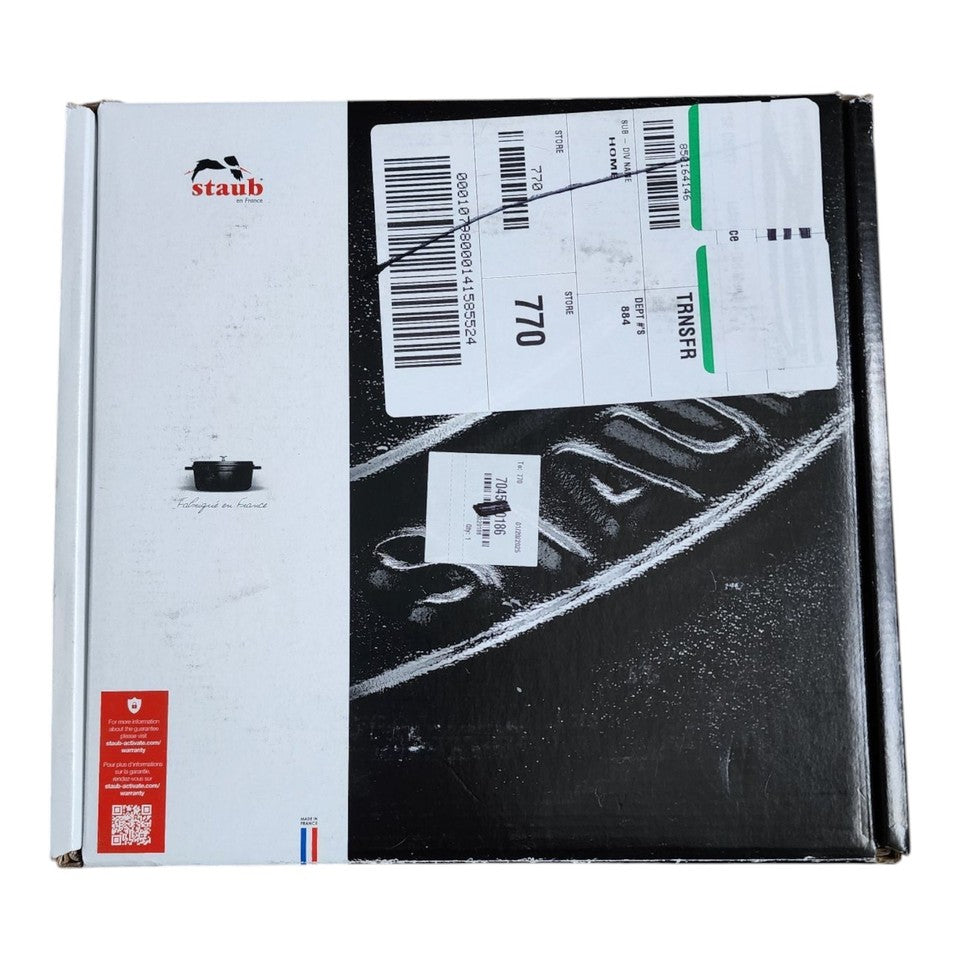 Staub Cast Iron 4 Qt Round Dutch Oven Cherry Blossom Color