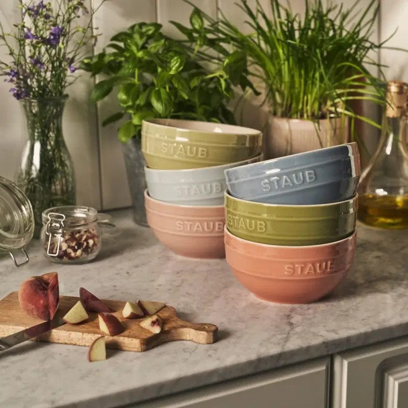 Staub 4.75" Small Universal Bowl Set 6 Pieces Macaron Pastel Colors