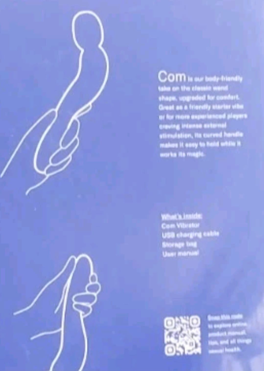 Vibrator Dame Com External Wand Brand New Pink Color