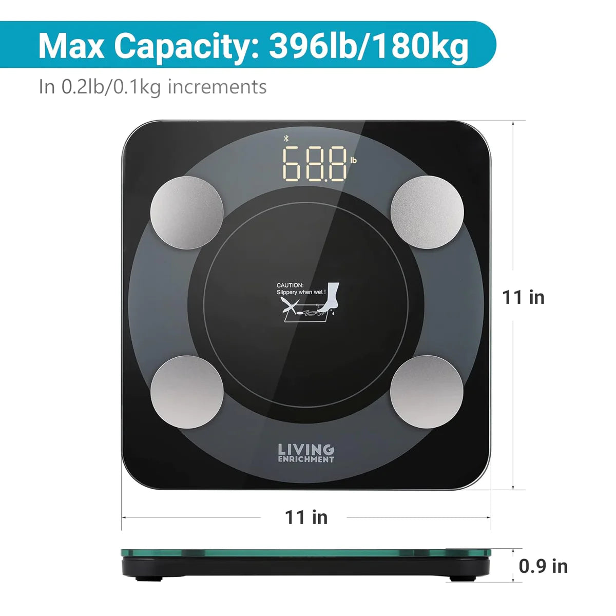 Bluetooth-enabled
Smart weight scale
Living Enrichment brand
Digital bathroom scale
Body weight measurement
Health tracking device
Modern design
Fitness tool
Wireless syncing
Mobile app compatibility